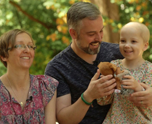 A mother, father and daughter