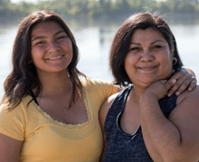 Shanae and her mother