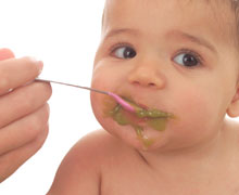 baby eating