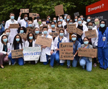 Residents at Washington state legislature