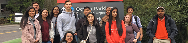 Group photo of Biomedical Research and Global Health students